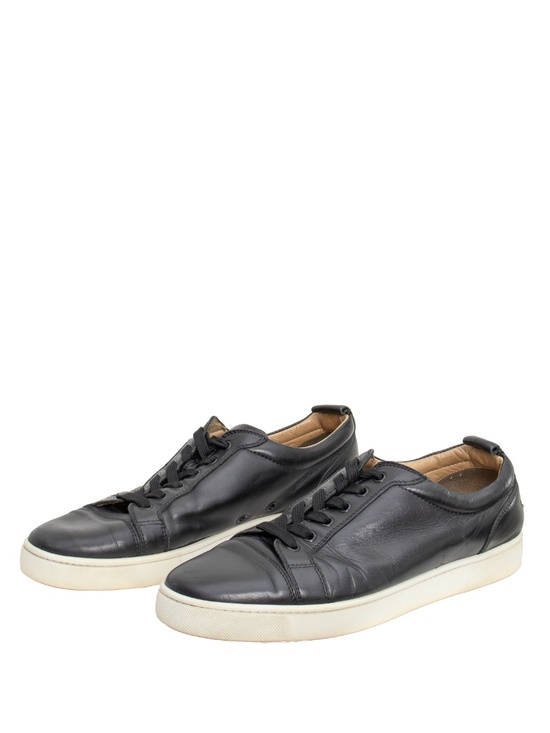 Christian Louboutin Rantulow Black Leather Low Top Sneakers Men’s EU 43 US 10 main image 12